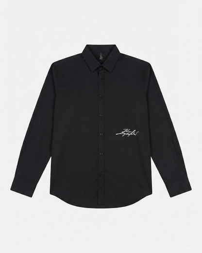 Karl Lagerfeld Paris Classic point collar design Long Sleeve Shirt