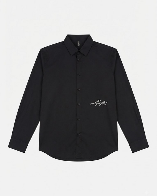 Karl Lagerfeld Paris Classic point collar design Long Sleeve Shirt