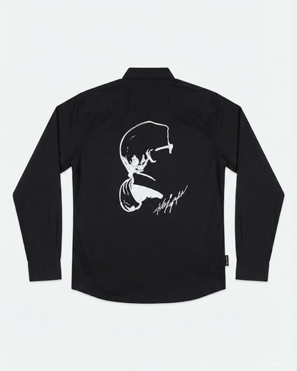 Karl Lagerfeld Paris Classic point collar design Long Sleeve Shirt