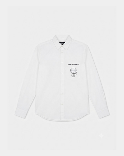 Karl Lagerfeld Paris Long Sleeve Shirt with Adjustable Button Cuffs.