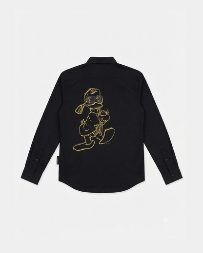 Karl Lagerfeld Paris Print Long Sleeve Shirt