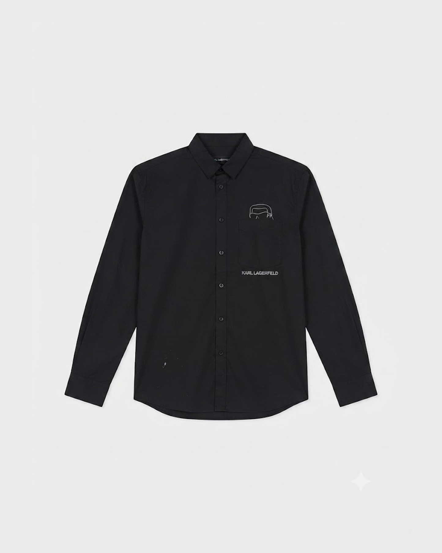 Karl Lagerfeld Paris Long Sleeve Shirt with Adjustable Button Cuffs.
