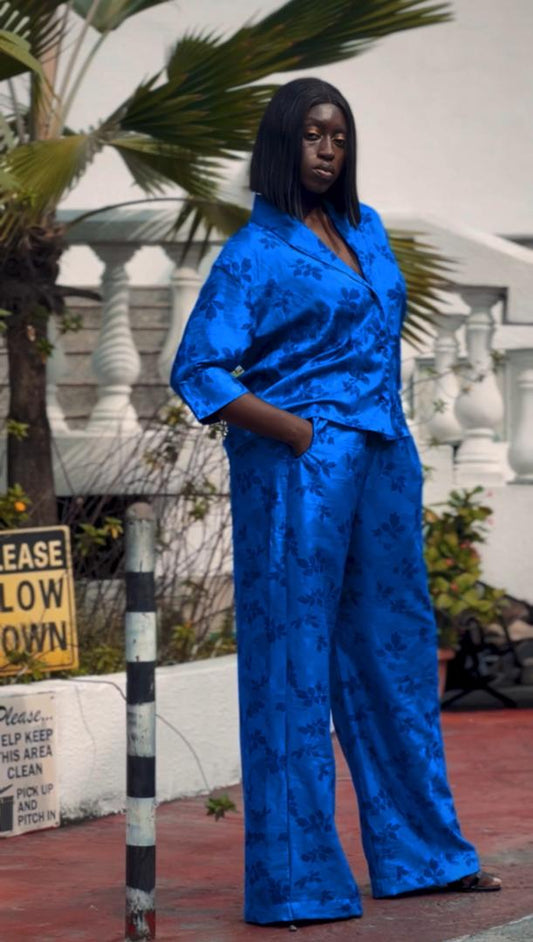 Blue Silk Set