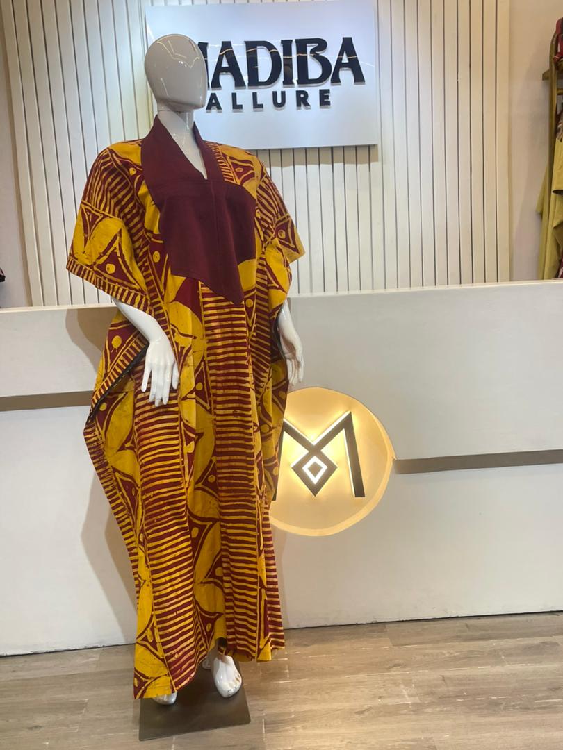 Boubou with Red Neckline