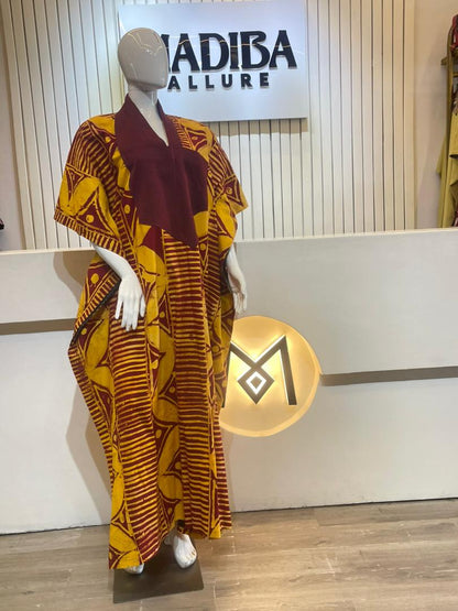 Boubou with Red Neckline