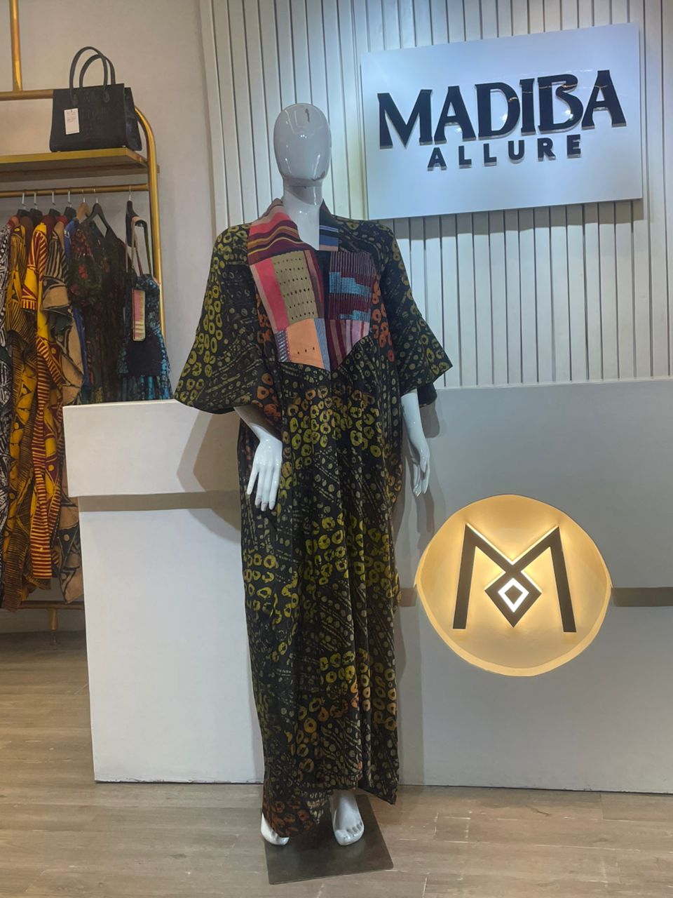 Mixed Aso-oke Neckline Boubou