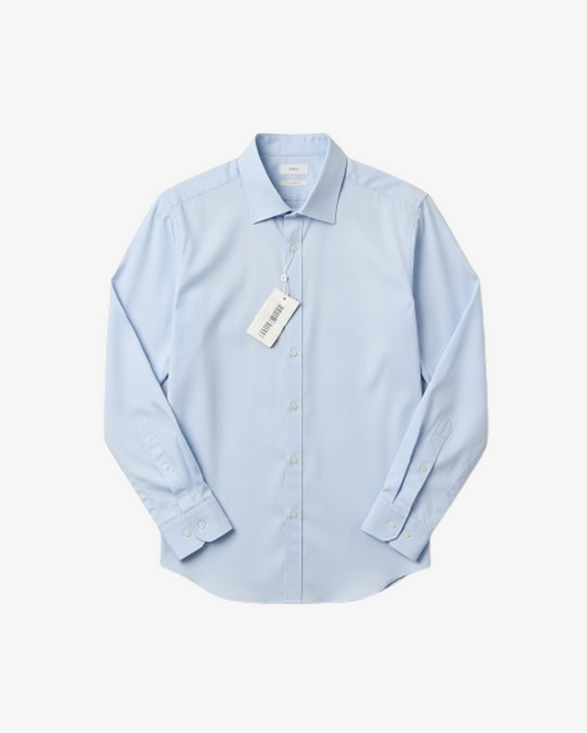 Moss Tailored Fit Self Stripe Ls Shirt