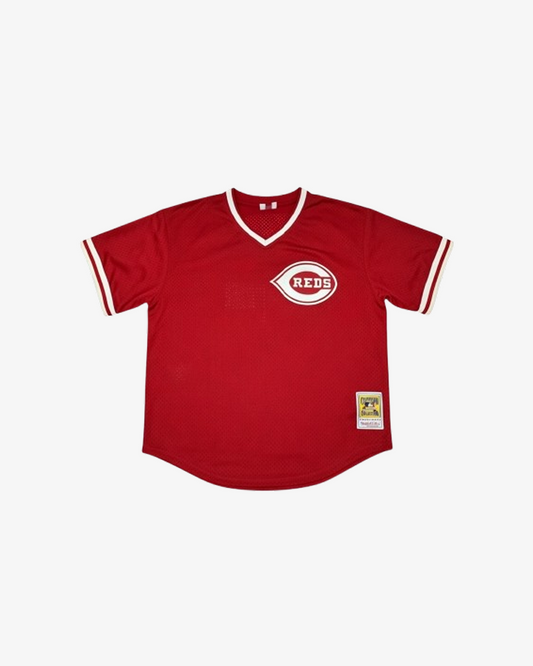 Mitchell & Ness Barry Larkin Cincinnati Reds Throwback Jersey – Cooperstown Collection