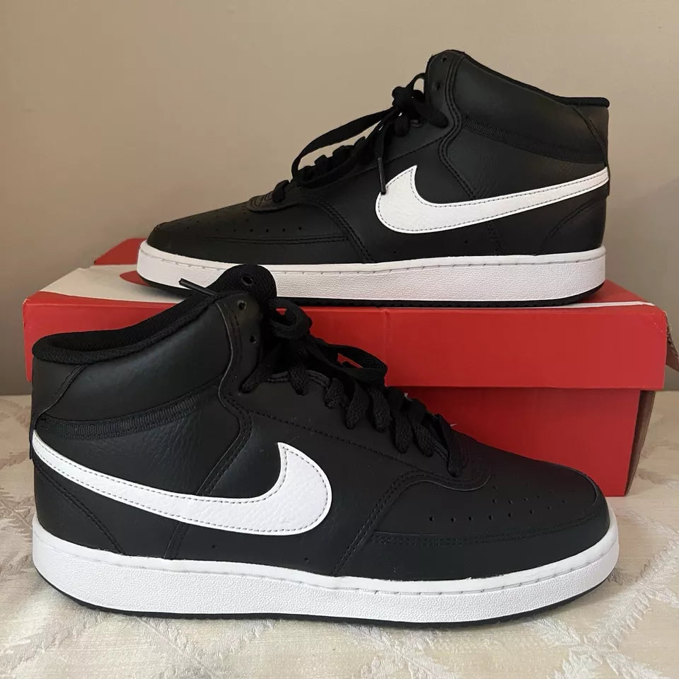 WOMENS NIKE COURT VISION MID-SNEAKERS IN BLACK