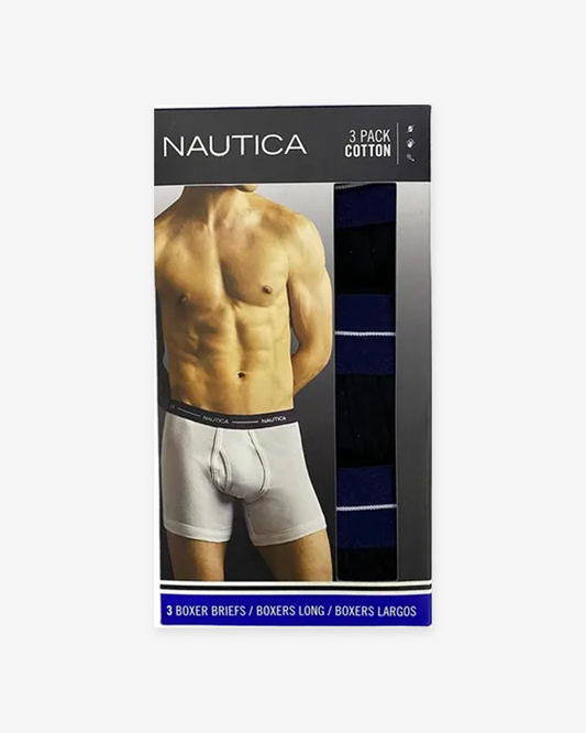 Nautica Men’s Boxer Briefs (3-Pack) – Comfortable Everyday Underwear
