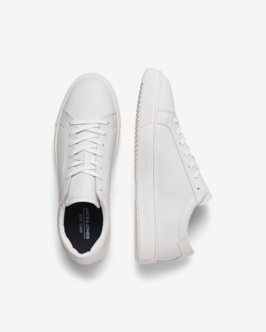 Jack & Jones Leather Sneakers - White