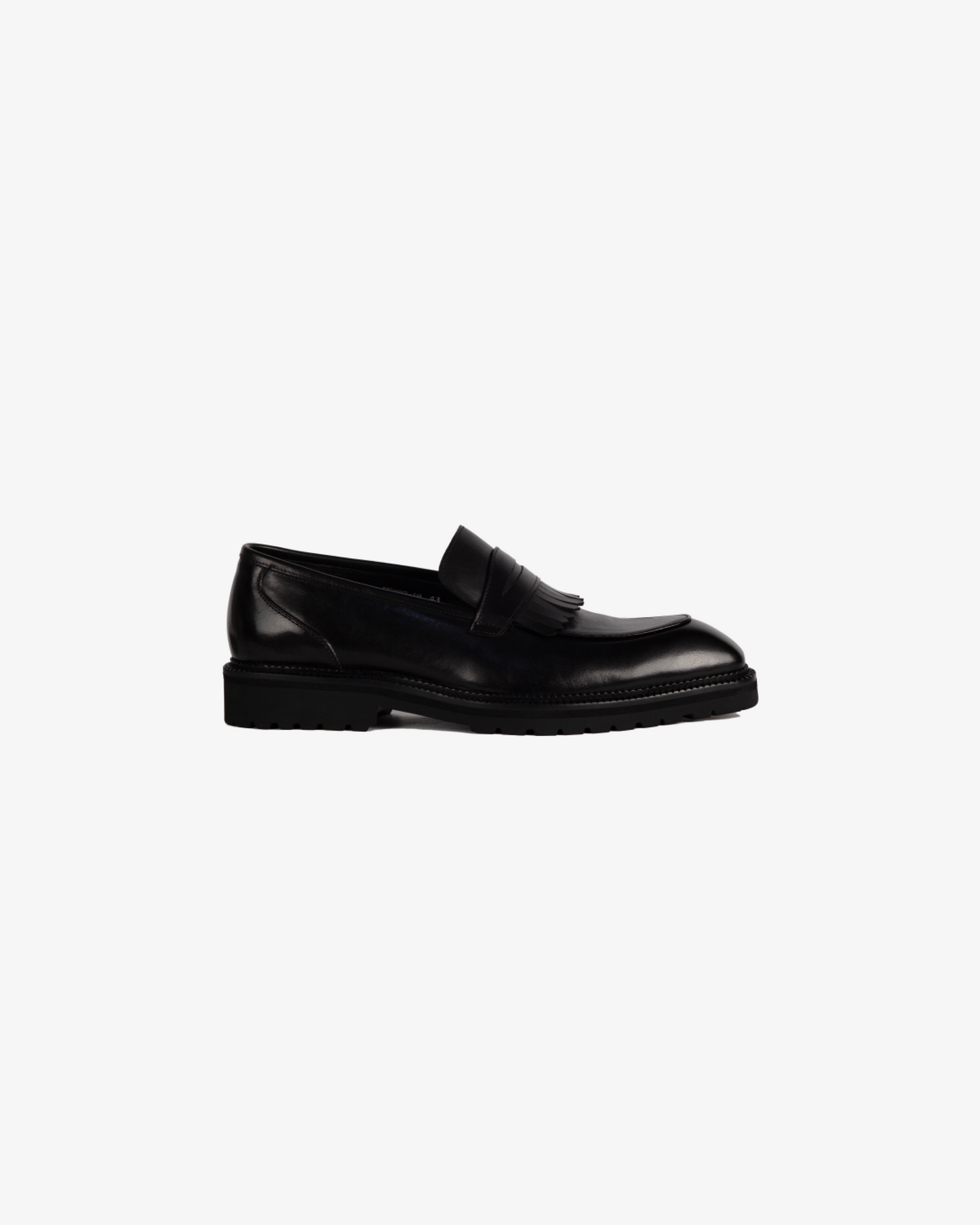 Poiseon Savanna Fringe Loafer – Black