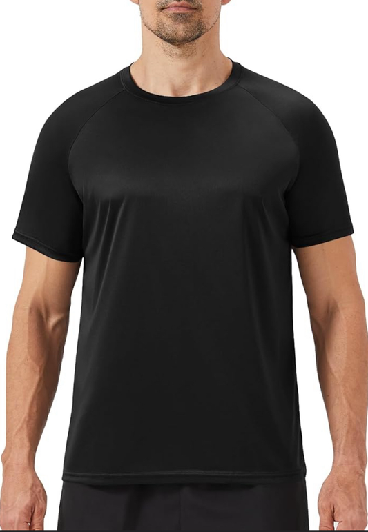 BOOHOOMAN PLAIN SHORTS SLEEVED T-SHIRT IN BLACK