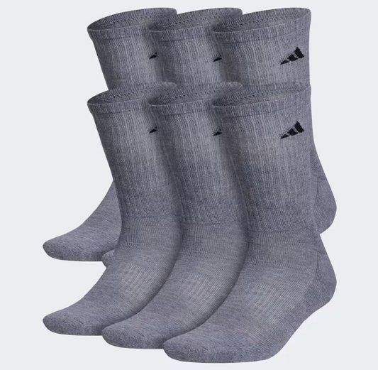 Adidas 6 Pack Crew Training Socks