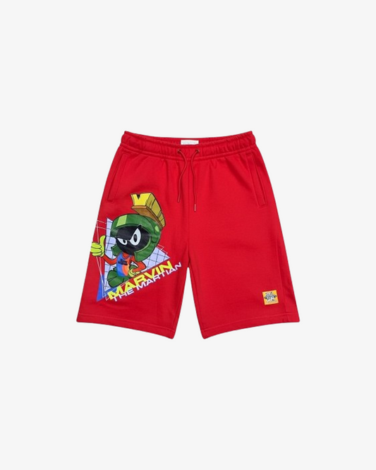 Space Jam “Marvin The Martian” Graphic Sweat Shorts – Men’s Casual Streetwear Shorts