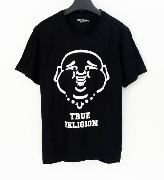 TRUE RELIGION BIG LOGO SKULL T-SHIRT SLEEVED TSHIRT IN BLACK_XL