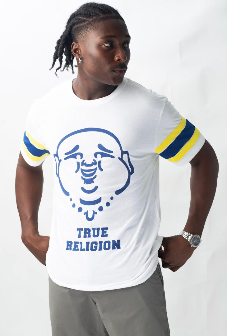 TRUE RELIGION MEN'S SHORT SLEEVE T-SHIRT | WHITE