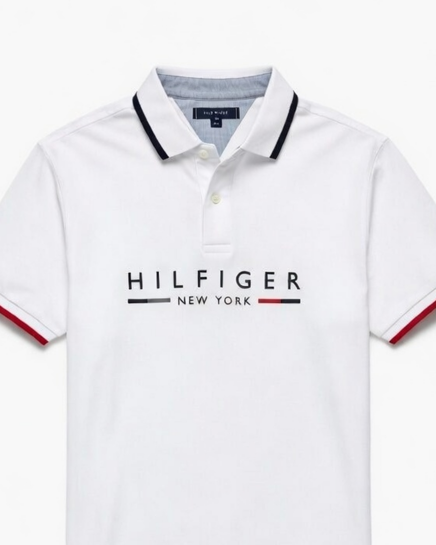 Tommy Hilfiger Brand Logo Printed Collar Slim Fit PoloShirt