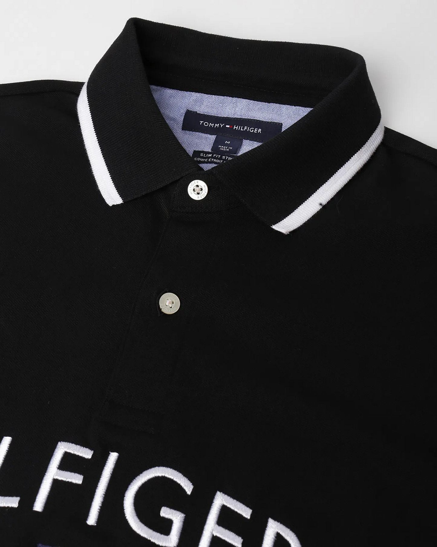 Tommy Hilfiger Embroidered Bradley Slim Fit Poloshirt – Black
