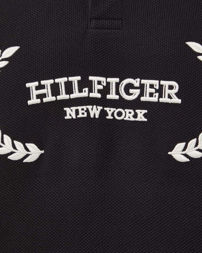 Tommy Hilfiger Cotton Logo Polo Shirt – Black