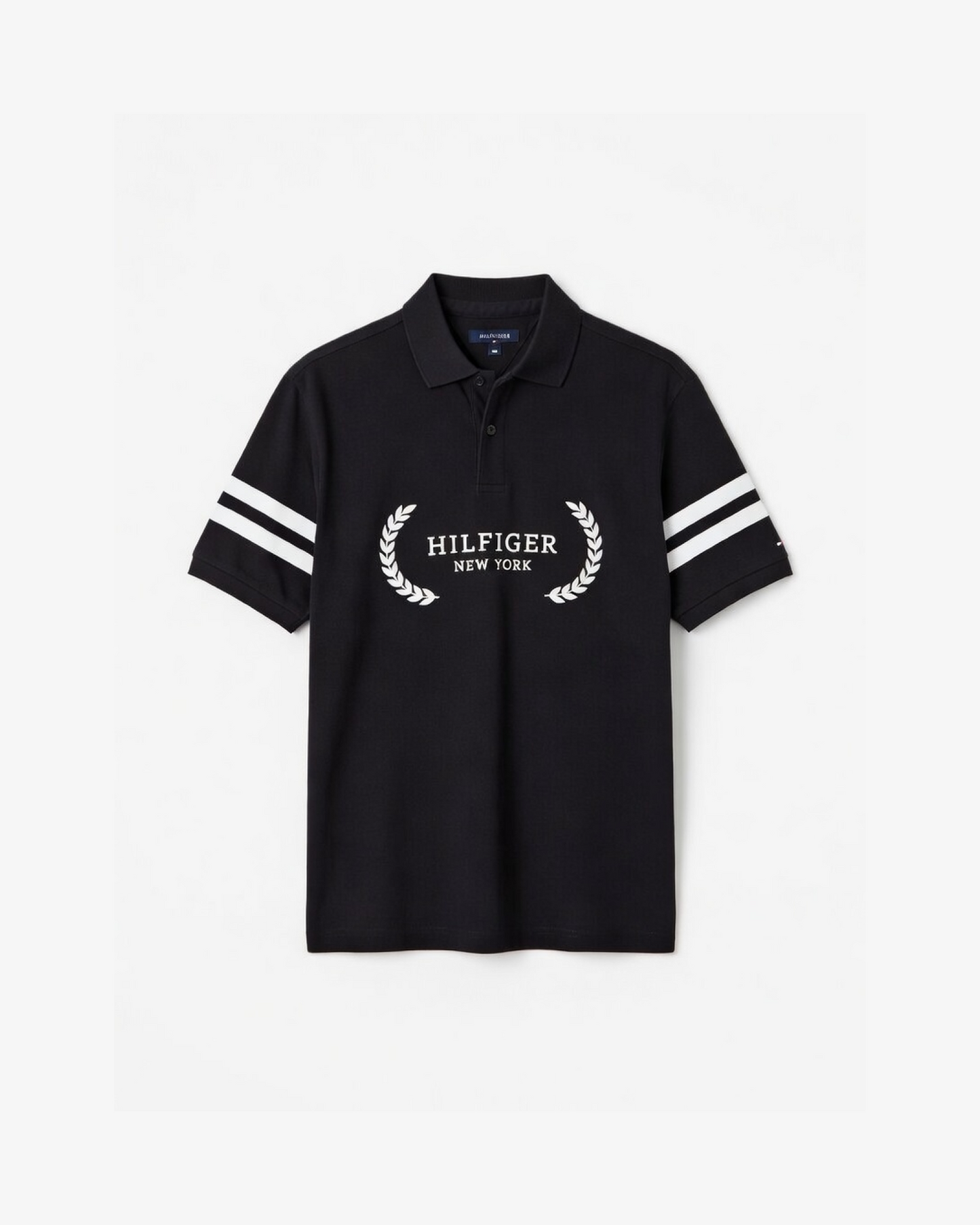 Tommy Hilfiger Cotton Logo Polo Shirt – Black
