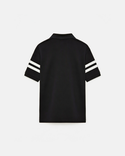 Tommy Hilfiger Cotton Logo Polo Shirt – Black