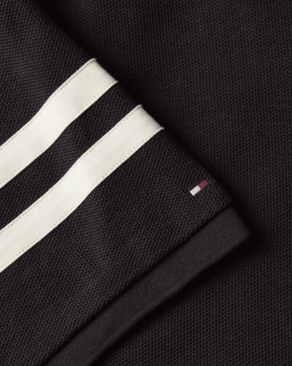 Tommy Hilfiger Cotton Logo Polo Shirt – Black