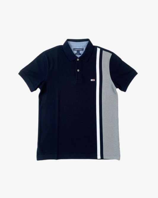 Tommy Hilfiger Cut & Sew Striped Polo T-Shirt