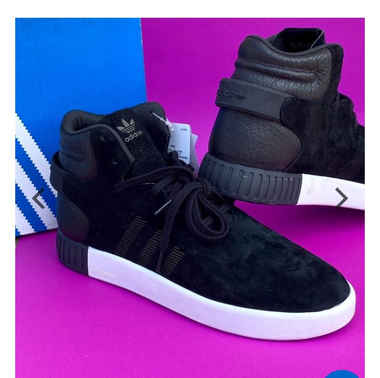 ADIDAS MENS TUBULAR INVADER SNEAKERS_BLACK