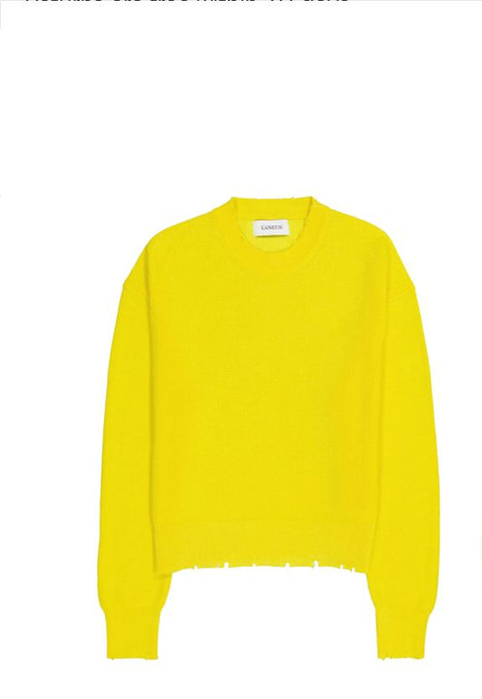 CELIO COTON COTTON SWEATSHIRT IN YELLOW