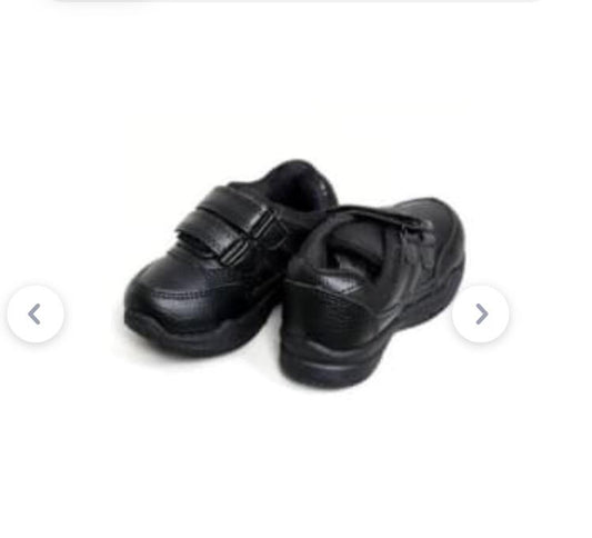 PARAGON SCHOOL SHOES VELCRO IN BLACK