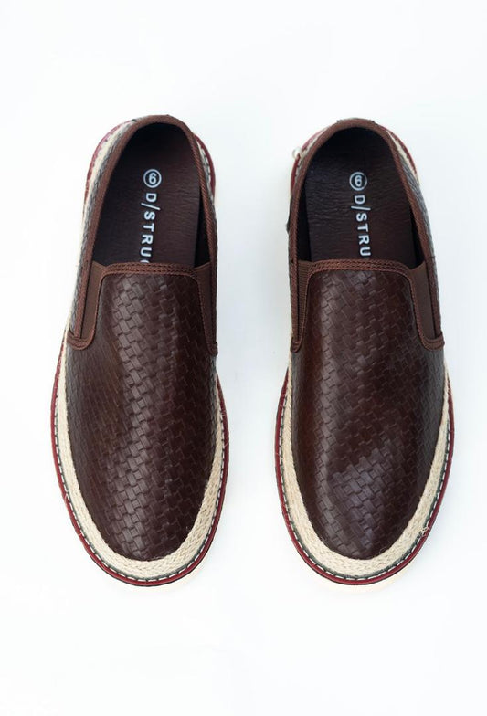 DSTRUCT WOVEN LIGHTWEIGHT SLIP ON MENS SHOES | BROWN