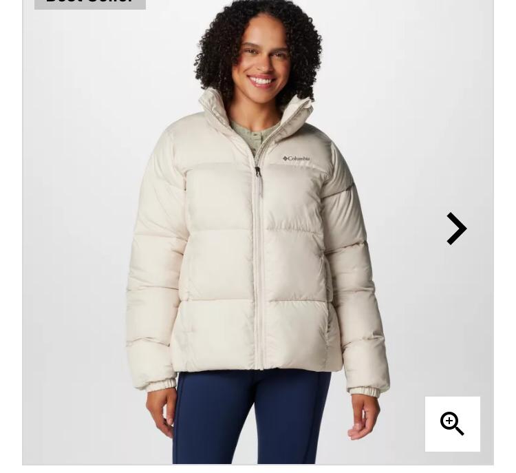 COLUMBIA WOMENS FEMMES PUFFECT JACKET IN CREAM