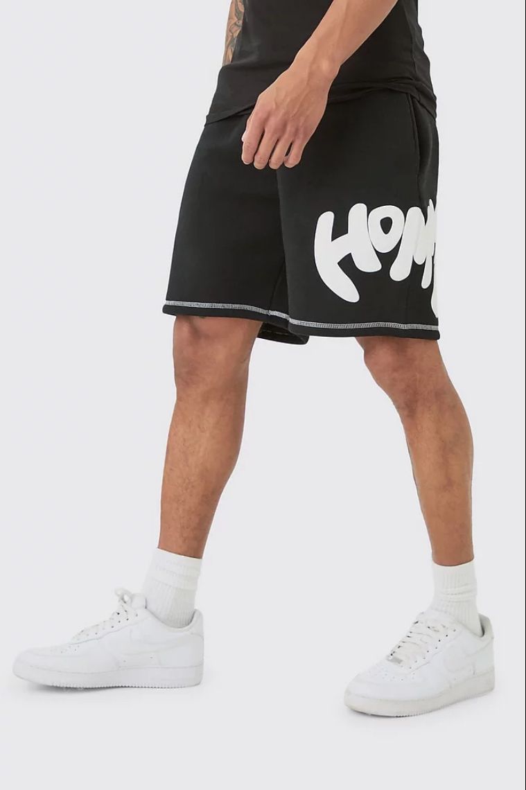 BOOHOOMAN HOMME MENS SHORTS IN BLACK