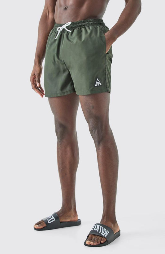 BOOHOOMAN MENS SWEAT SHORT IN GREEN