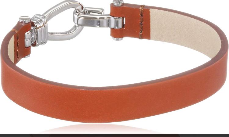 TOMMY HILFIGER NO-METAL STRAND BRACELE IN BROWN