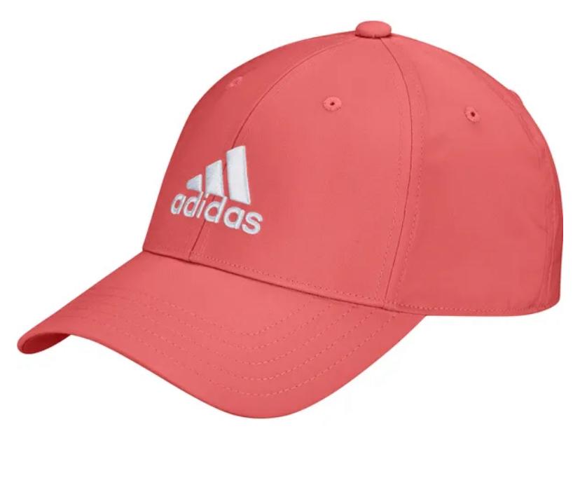 ADIDAS EMBROIDERED LOGO LIGTWHEIGHT BASEBALL CAP PINK