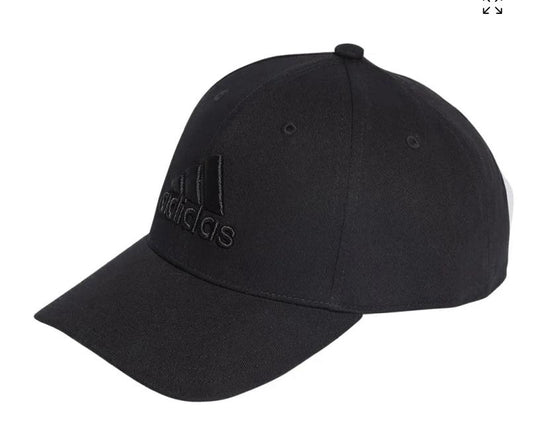 ADIDAS BIG TONAL LOGO BASEBALL CAP IN BLACK