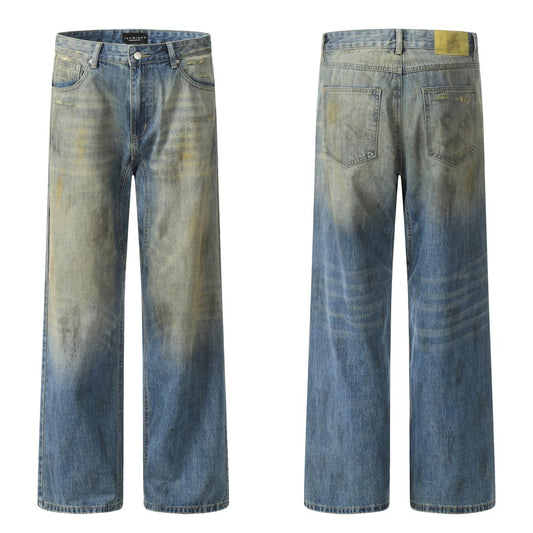 11KN FADED OVERSIZE JEANS | BLUE