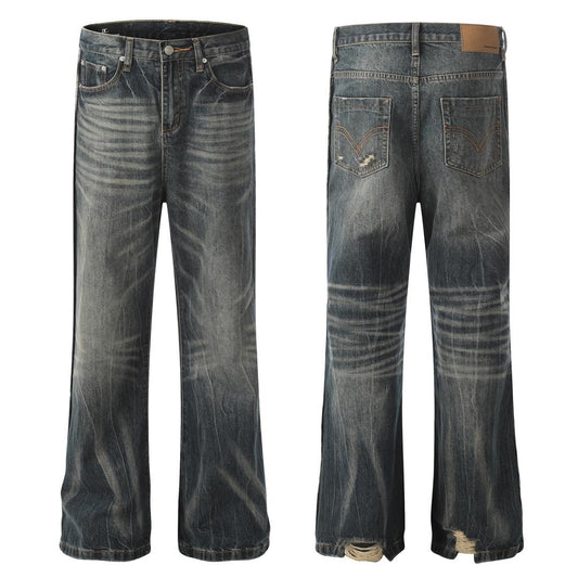 DECENCY CONCEPT OVERSIZE STONE WASH JEANS | GREY