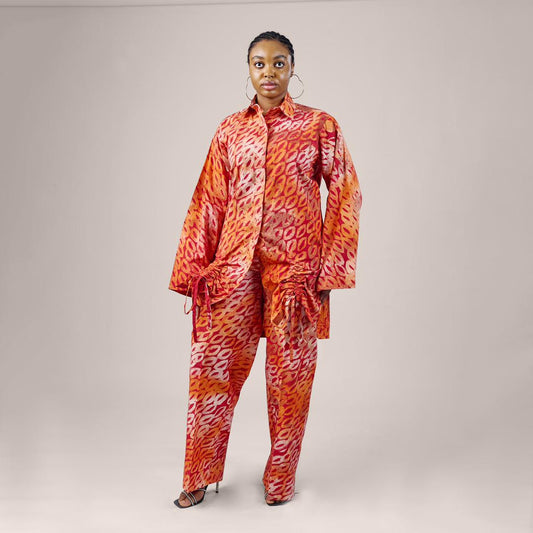 Adire Adwoa (Orangeish)