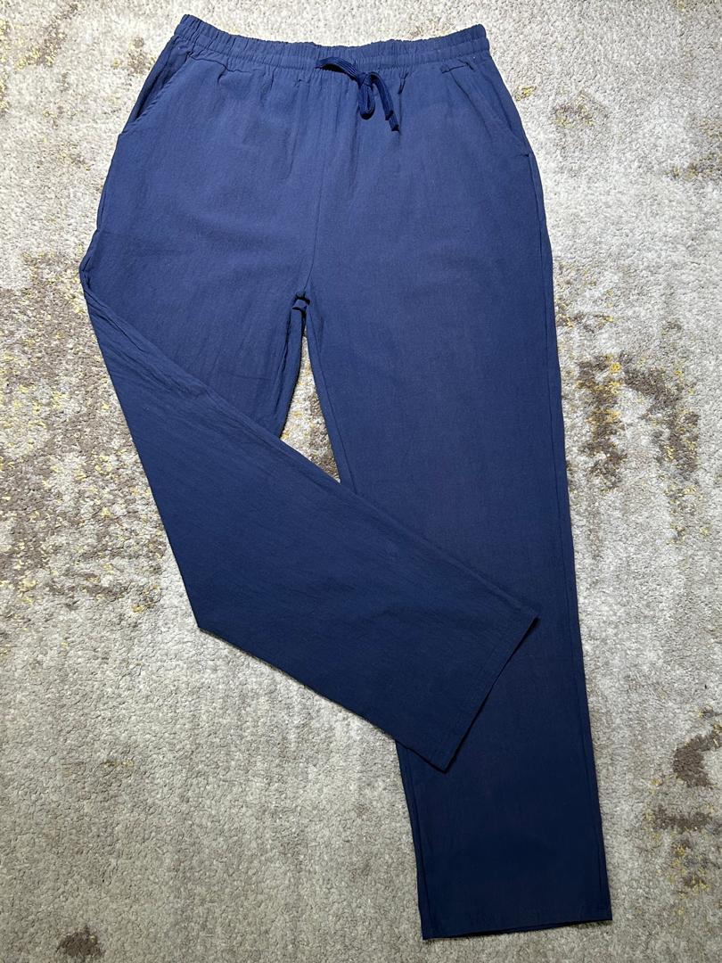Boohooman Loose Fit Linen Pant