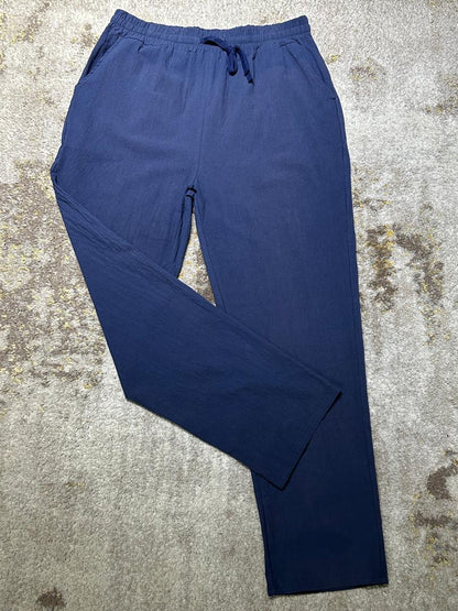 Boohooman Loose Fit Linen Pant