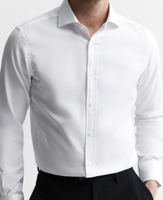 TM LEWIN JERMYN ST.LONDON SLIM FIT LONG SLEEVED SHIRT | WHITE