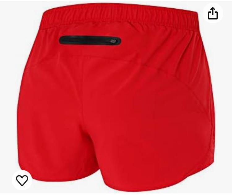 TCA WOMENS RUNING SPORT SHORTS WITH ZIP BACK POCKETS IN RED