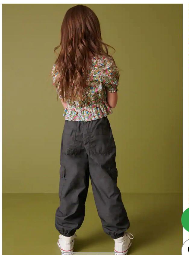 Next Kids Cargo Smart Pant in Grey