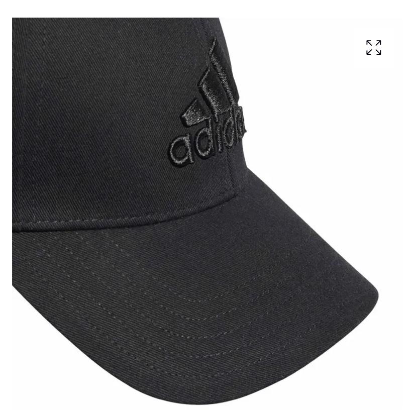 ADIDAS BIG TONAL LOGO BASEBALL CAP IN BLACK