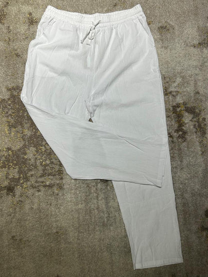 Boohooman Loose Fit Linen Pant