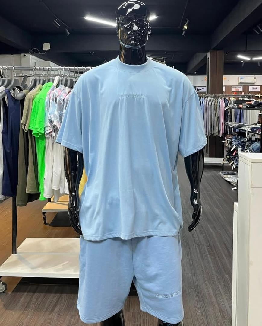 Boohooman Oversized Premium Super Heavyweight T-Shirt & Short Set