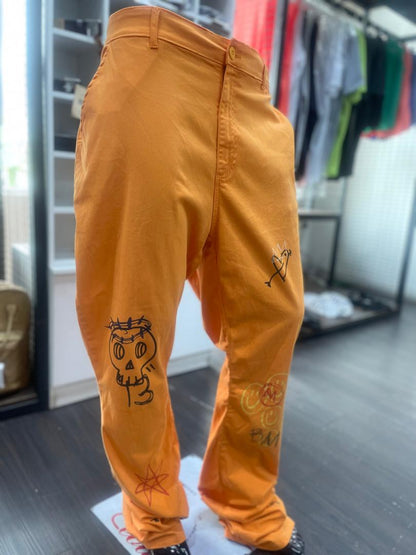 Boohooman Plus Fixed Skinny Stacked Flare Trouser